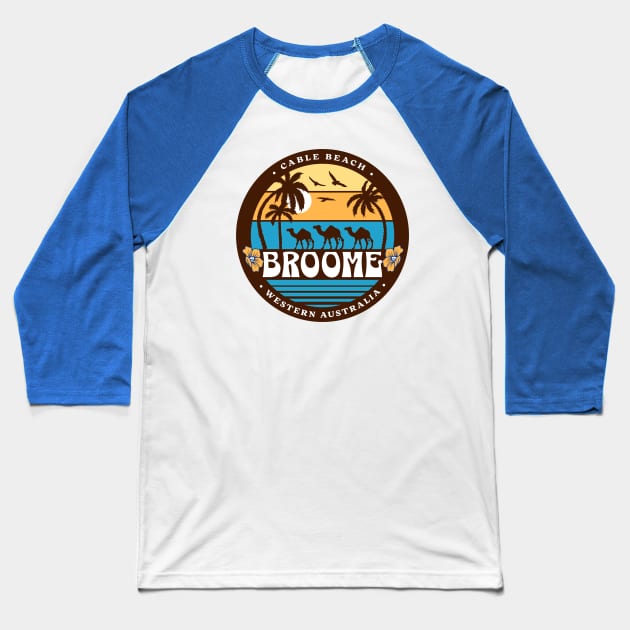 Broome, Western Australia Baseball T-Shirt by Speshly